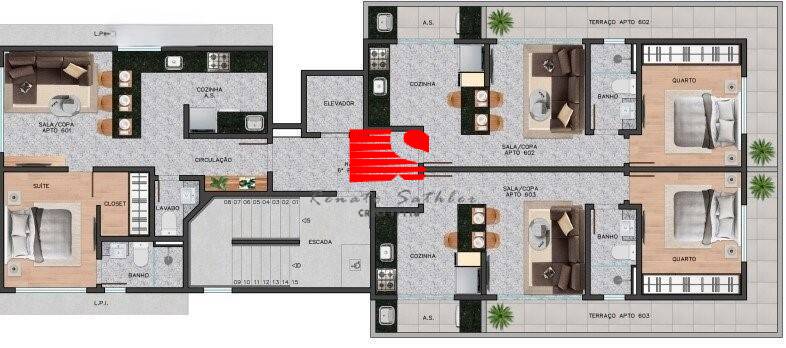 Apartamento à venda com 1 quarto, 49m² - Foto 6